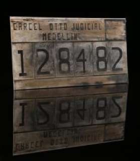 Narcos - Lot 23 - Season 1 - Episode 3: THE MEN OF ALWAYS El Patron’s (Wagner Moura) Mugshot Plate