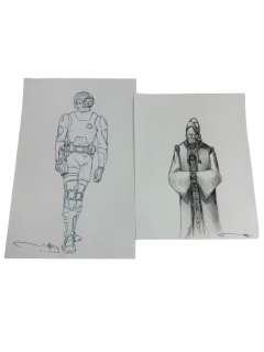 Lot 358 - HAND DRAWING MOVIE SCKETCH SIGNED BY JEFF JULLIAN LOT