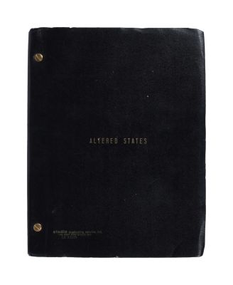 Paddy Chayefsky - Lot #307 - 1978 Script from "Altered States"