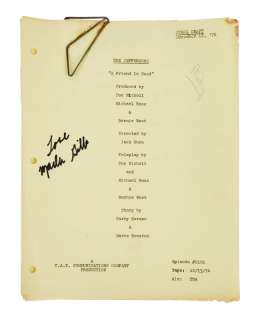 Lot 1036 - The Jeffersons | Marla Gibbs Signed Annotated Pilot Script
