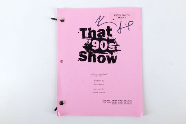 That 90’s Show "Life is a Highway" Episode 213 Pink Rev. Table Draft | Bodnars Auction