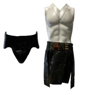 Lot 27 - Creed III Damian Jonathan Majors Screen Worn Elastic Waist Shorts & Groin Protector Ch 16 Sc 172 - Lot #27 - Creed III Damian Jonathan Majors Screen Worn Elastic Waist Shorts & Groin Protector Ch 16 Sc 172: Authentic Auction Item | VIP Fan Auctions