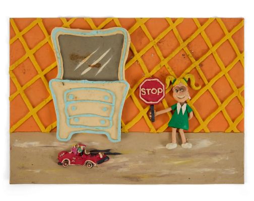 Paul Reubens | Lot 85 - “Penny” - Original Claymation “Penny Playing with Dolls” Scene from “Pee-wee’s Playhouse” | Julien’s
