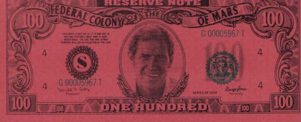 Lot 97 - Total Recall prop bill | Piece of the Past