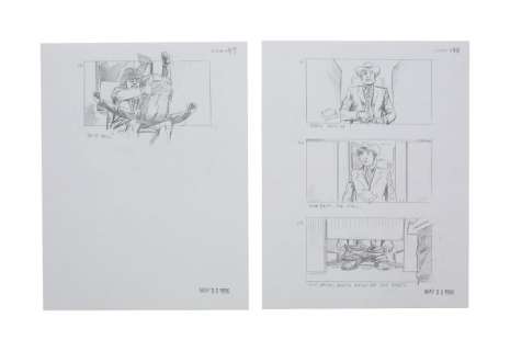 Austin Powers: International Man of Mystery | Six Scene #47-50 Storyboard Illustrations | Julien’s