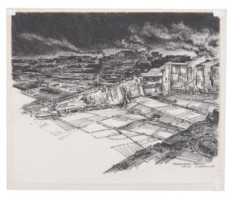 Lot 681 - A Captain EO Mechcaca Trench Concept Illustration. | Van Eaton Galleries
