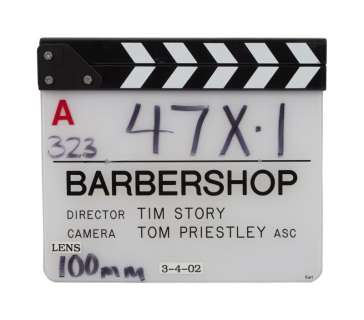 Lot 435 - Barbershop | Production-Used Clapperboard
