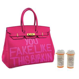 Lot 38 - The Blackening Shanika‘s X Mayo Medication Bottle Set & Purse