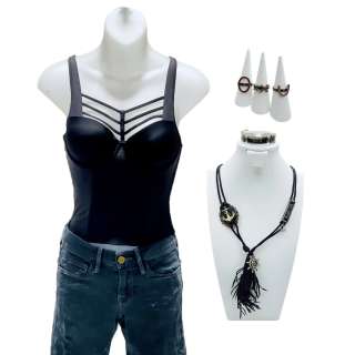 Ash vs Evil Dead (2015-2018) Kelly Maxwell’s Dana DeLorenzo Bustier, Jeans, Bracelet, 3 Rings & Necklace | VIP Fan Auctions