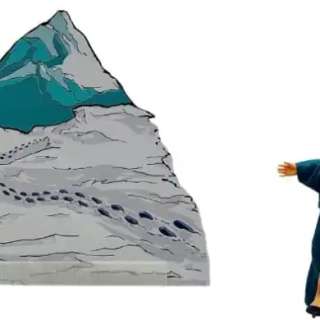 Snowpiercer Melanie Caville Puppet & Mountain Backdrop | VIP Fan Auctions