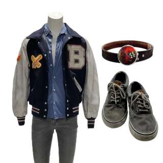Lot 15 - Dark Harvest Jim Shepard‘s Britain Dalton Jacket, Button-up Shirt, Tank Top, Jeans, Belt & Sneakers