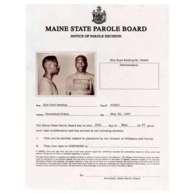 Shawshank Redemption, the (1994) | Ellis Boyd "Red" Redding’s (Morgan Freeman) Parole Decision Notice | Propstore