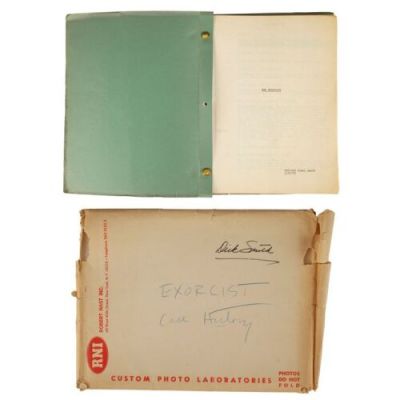 THE EXORCIST (1973) - Lot #87 : Dick Smith Collection: Dick Smith‘s Personal Bound Revised Final Draft Script with "Rite of Exorcism" Case Study