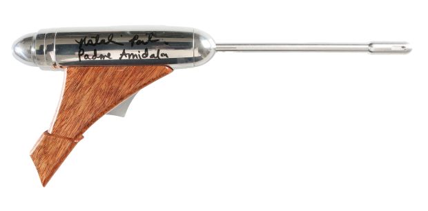 Padme’s Prop Replica Blaster from Star Wars Episode I: The Phantom Menace Signed by Natalie Portman with Character Name | SWAU