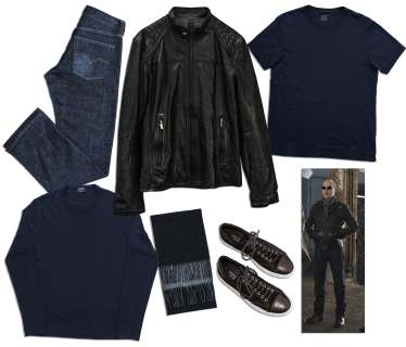 Michael Keaton Screen Worn Levi’s Jeans & Fine Leather Jacket Costume From ’’RoboCop’’ | Nate Sanders
