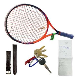 Challengers Patrick Screen Used Receipt, Racket, Car Keys & Watch Band | VIP Fan Auctions