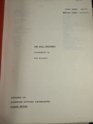 Tim Kincaid Screen Play Script. Dated 1973 “The Soul Treatment “. VG Condition | eBay US