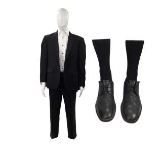 Saltburn Oliver Quick (Barry Keoghan) Screen Worn Oxfords, Suit Jacket, Trousers, Dress Shirt, Socks, Cufflink Set & Press Stud Set Ch 3 Sc 3-60 | VIP Fan Auctions