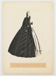 A Walter Plunkett costume design sketch of ’Mrs. Meade’ from "Gone With The Wind" | Bonhams