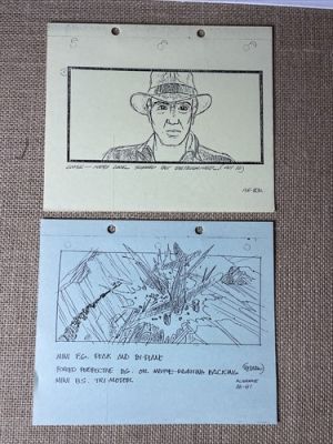 Indiana Jones Temple of Doom storyboards Movie prop George Lucas STAR WARS TD102 | eBay US (Buy It Now)