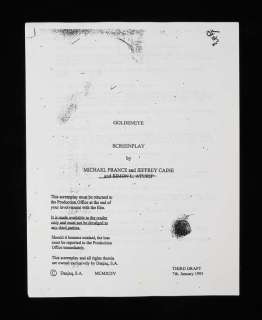 James Bond Goldeneye - Third draft script, later printed. | Ewbank’s