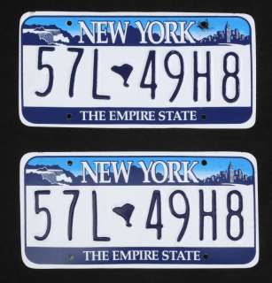 Lot 55 - LAW & ORDER: CRIMINAL INTENT CHRIS NOTH LICENCE PLATES