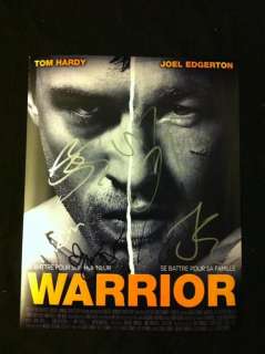 Lot 704 - Warrior Cast Signed Promo Photo