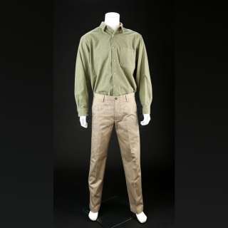 Breaking Bad | Walter White’s (Bryan Cranston) “Ozymandias” Green Flannel Button-up Shirt and Khaki Pants Lot | Propstore
