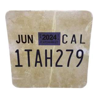 Novocaine Roscoe (Jacob Batalon) Screen Used 1TAH279 Vespa License Plate | VIP Fan Auctions