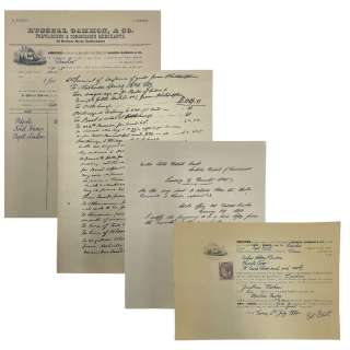 The Last Voyage of the Demeter Clemens (Corey Hawkins) Production Used Set Of 4 Cargo Manifest Documents | VIP Fan Auctions