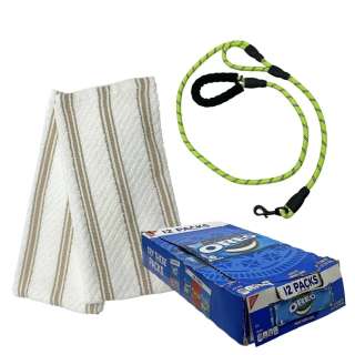 Poker Face Season 2 Officer Fran Lamont (Gaby Hoffmann) Screen Used Oreo Box, (2) Towels & Leash Ep 204 | VIP Fan Auctions