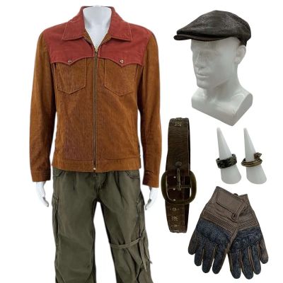 Lot #143: Play Dirty Grofield Screen Worn Jacket, Trousers, Gloves, Belt, (2) Rings, Buckle & Hat Ch 3 Sc 61-132