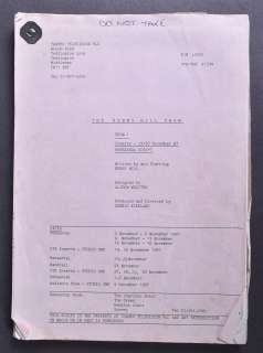 THE BENNY HILL SHOW - THAMES TELEVISION - ORIGINAL SCRIPT | Auctioneum Ltd