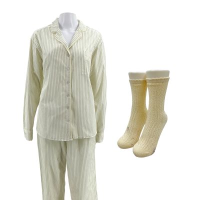 Lot 22: Eternity Joan (Elizabeth Olsen) Screen Worn PJ Shirt, PJ Pants & Socks Ch 3 Sc 36 | VIP Fan Auctions