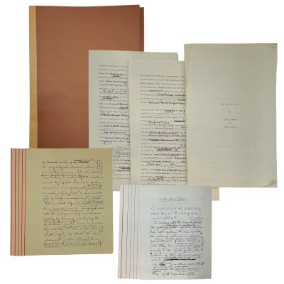 Hedda Eileen Lovborg Production Used Folder With Deed Papers, Manuscript Pages & The Future Of Sex Manuscript | VIP Fan Auctions