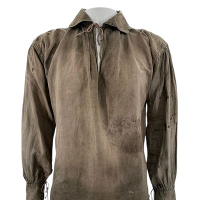 Lot 4: Black Sails (2014-2017) Captain Charles Vane (Zach McGowan) Screen Worn Shirt Ep 203-207 | VIP Fan Auctions
