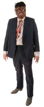 Lot 488 - Bill Johnson ‘Leatherface‘ suit and mask ensemble from The Texas Chainsaw Massacre 2.