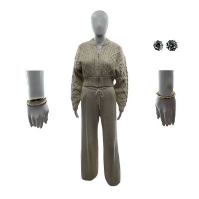 Lot 140: Crime 101 Adrienne Screen Worn Cardigan, Joggers, 2 Piece Left Wrist Bracelet Set, 3 Piece Right Wrist Bracelet Set, 2 Piece Necklace Set & Earrings Ch 2 Sc 177-184 | VIP Fan Auctions