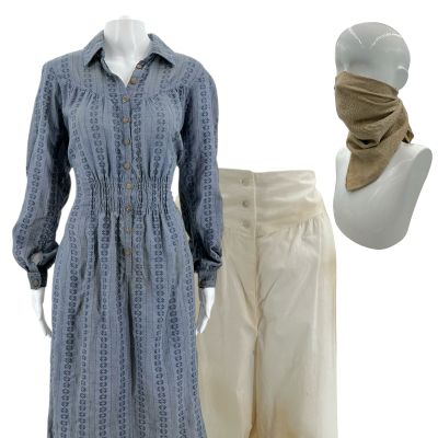 Lot #39: The Bluff Ercell Screen Worn Dress, Bloomers & Cloth Ch 4 Sc Multiple