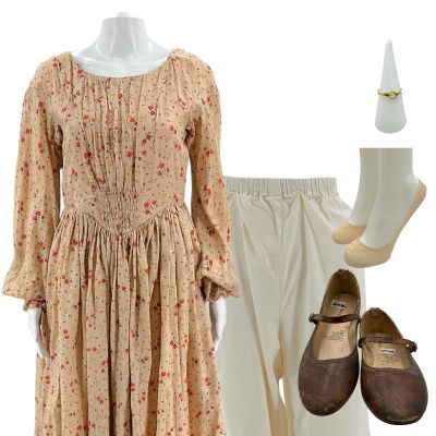 Lot 171: The Bluff Elizabeth Screen Worn Stunt Double Dress, Bloomers, Ring, Socks & Flats Ch 2 Sc Multiple Level 1 | VIP Fan Auctions
