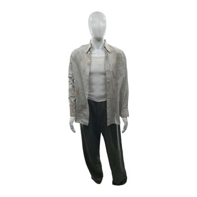 Lot 84: Marty Supreme Marty Mauser Screen Worn Trousers, Tank Top & Button-Up Shirt Ch 13 | VIP Fan Auctions