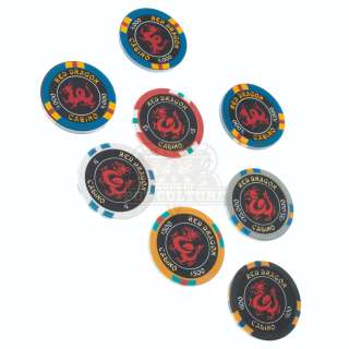 Lot 297 - Rush Hour 2 - "Red Dragon" Casino Chips - A268