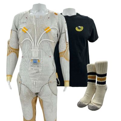 Project Hail Mary Grace Screen Worn Cooling Suit, T-Shirt & Socks Ch 13, 51, 55 Sc Multiples | VIP Fan Auctions
