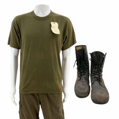 Lot #19: Battlefield Earth (2000) Slave Screen Worn T-Shirt, Pants & Boots