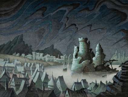 A Campbell Grant preliminary watercolor drawing from Fantasia | Bonhams