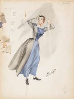 A Walter Plunkett costume design for Gene Tierney in Plymouth Adventure | Bonhams