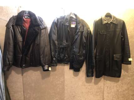 "Superhero Show" - Group of 11 black heavy duty vintage leather jackets | Direct Liquidation