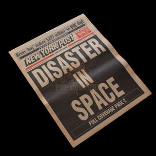 Armageddon – “Disaster In Space” Newspaper - 17-50 | Icons of Pop Culture