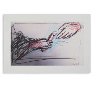 Rick Carter SW Force Awakens Lightsaber Sketch | Studio Auctions