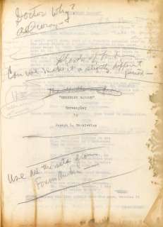 The House on Berkeley Square unpublished screenplay by Joseph L. Mankiewicz | Bonhams